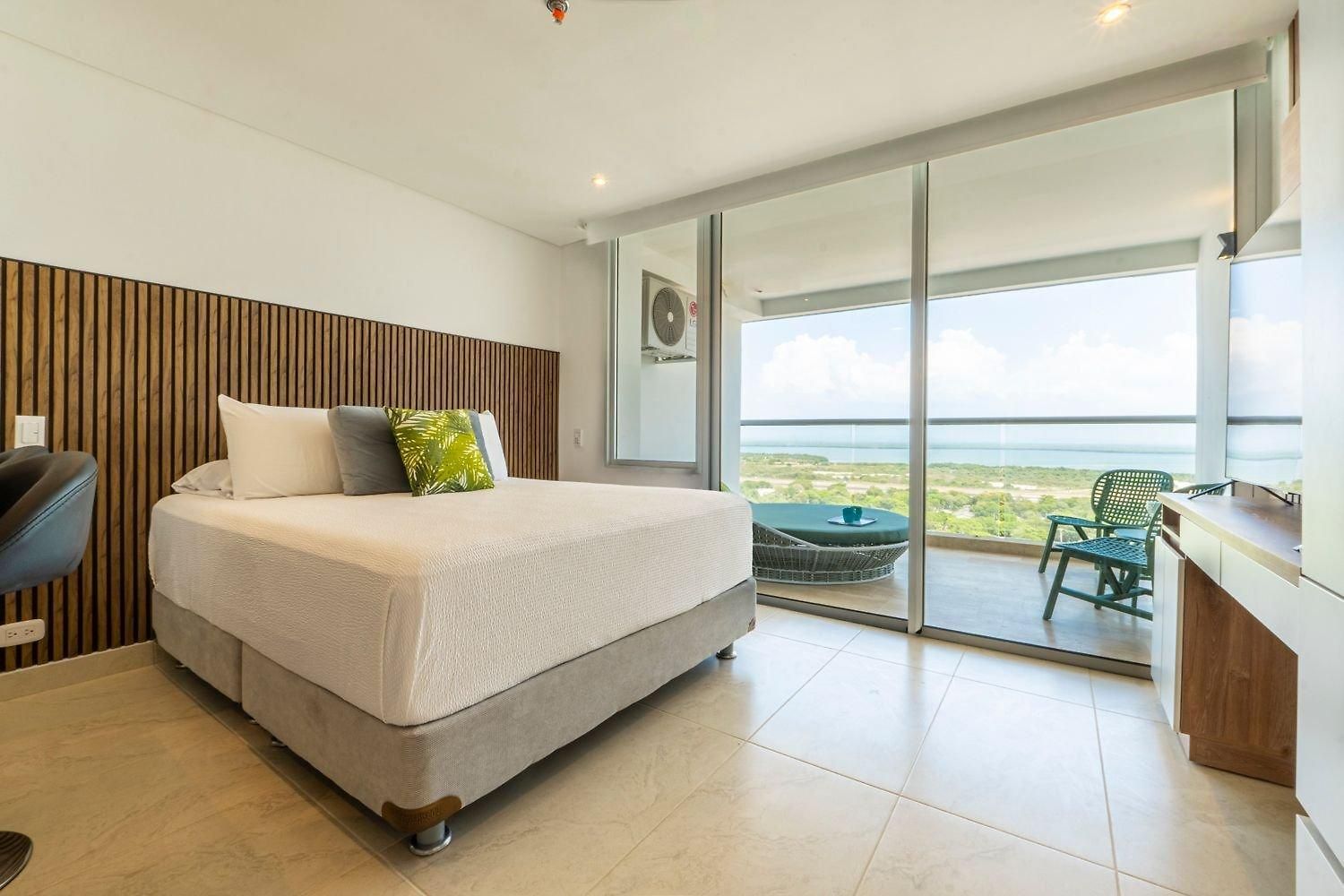 Cb1638 | Con Daybed Piso 16 Y Balcón Panorámico Cartagena